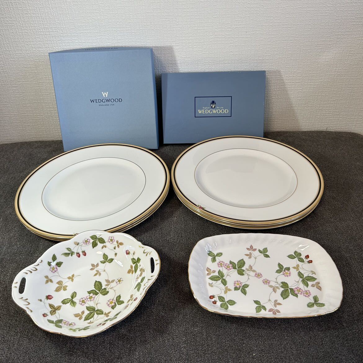 WEDGWOOD ワイルドストロベリー クリオ プレート 食器 ８点セット