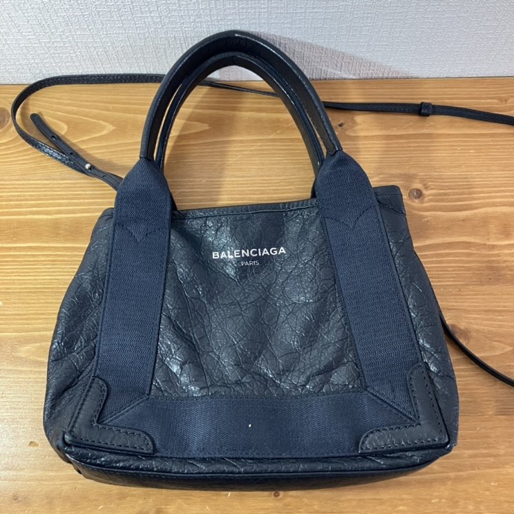 BALENCIAGA バレンシアガ レザー 2way ハンドバッグ ショルダーバッグ ブラック