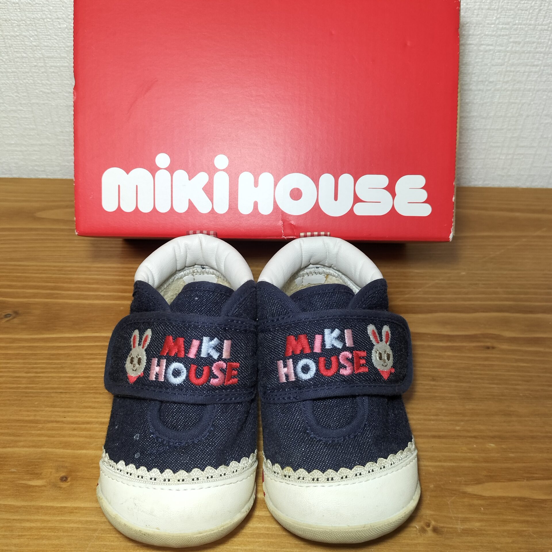 miki HOUSE ミキハウス ベビー用品 キッズ用品 ベビーシューズ キッズシューズ インディゴブルー