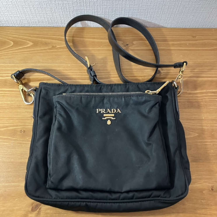 PRADA プラダ ナイロン ショルダー バッグ ゴールド金具